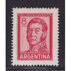 ARGENTINA 1965 GJ 1306A ESTAMPILLA NUEVA CON GOMA ALGO TONALIZADA U$ 9
